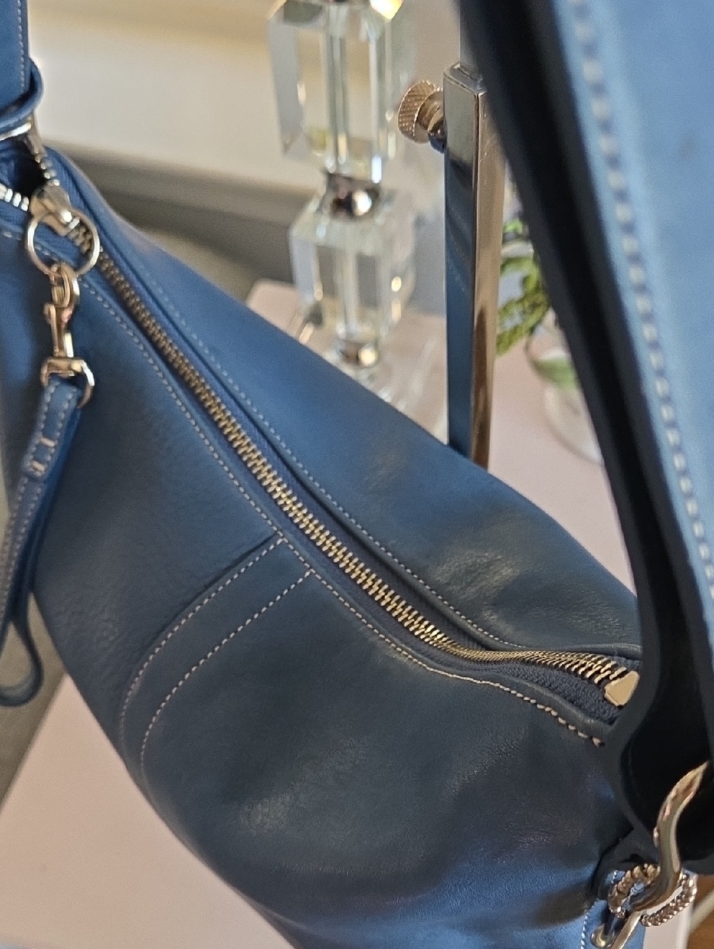 COACH Pool Blue 2004 Legacy Slim Duffle Convertible Crossbody Bag - Picture 10 of 15